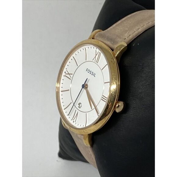 Fossil Jacqueline ES3988 Women's Blush Leather Analog Dial Quartz Watch MP369 - Picture 4 of 12